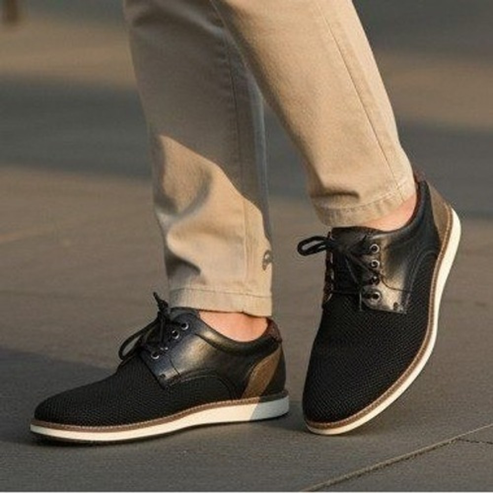 Mix No. 6‎ Bache Mens Black Brown Mesh Hybrid Oxford Dress Shoes Size 9M